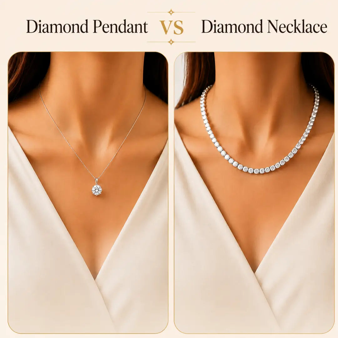 Diamond Pendant vs Necklace: What's the Difference?