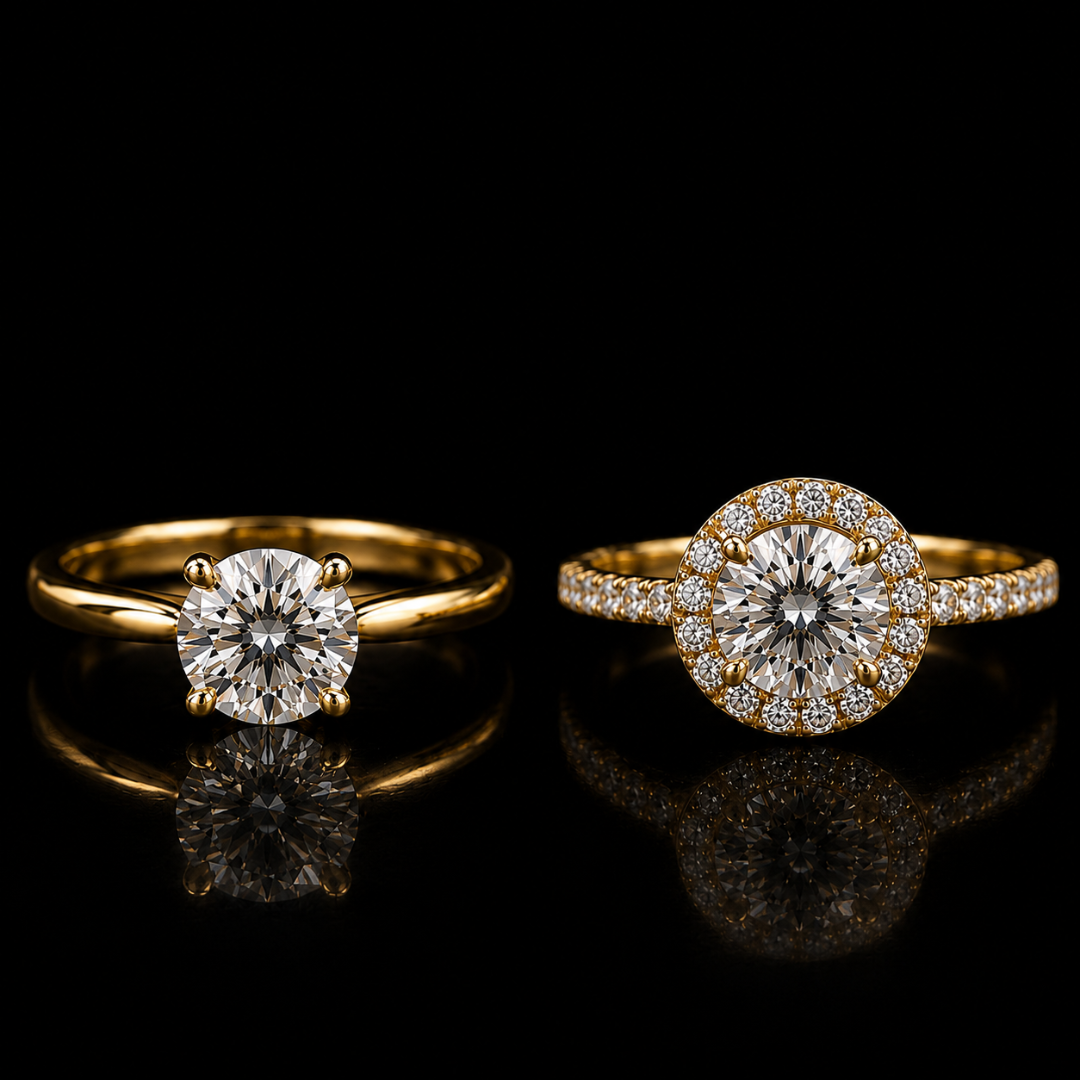 Solitaire vs. Halo Rings: Which Diamond Engagement Ring Style is Right for You?