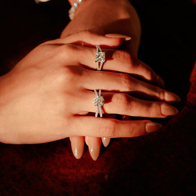 Art Deco Stepped 1.10 Carat Diamond Engagement Ring - GIA G VS1