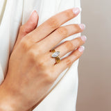 1.5 Ct Marquise Orbit Diamond Ring