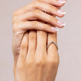 Vivid V Diamond Ring