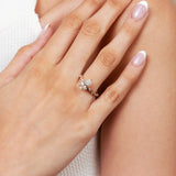 2 ct Pear Askew Diamond Ring