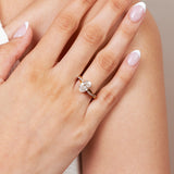 1.5 ct Oval Infinity Diamond Ring