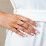 3 ct Oval Twilight Diamond Ring