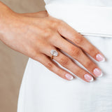 3 Ct Oval Epoque Ring