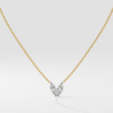 T-Shirt Marquise Heart Duo Necklace - House Of Quadri