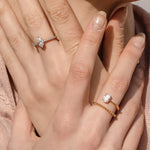 T-Shirt Marquise Solitaire Ring - House Of Quadri