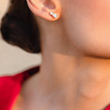 Oval Duo Studs
