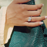 Oval & Pear Toi-et-Moi Diamond Ring