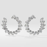 Illuminate Shimmer Front Hoops - House Of Quadri