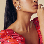 Empowered Marquise Halo Front Hoops - House Of Quadri