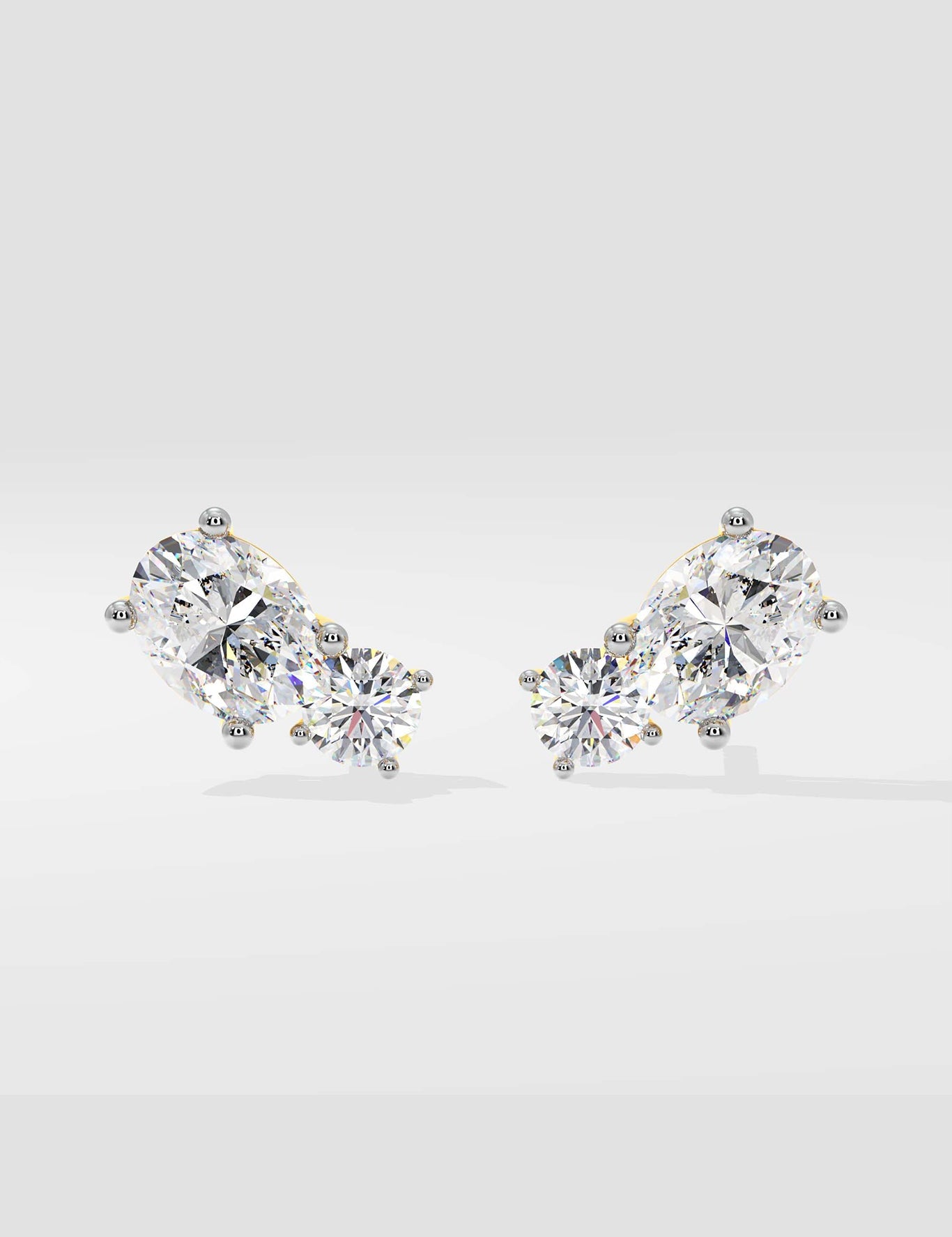 T-Shirt Oval Duo Studs - House Of Quadri