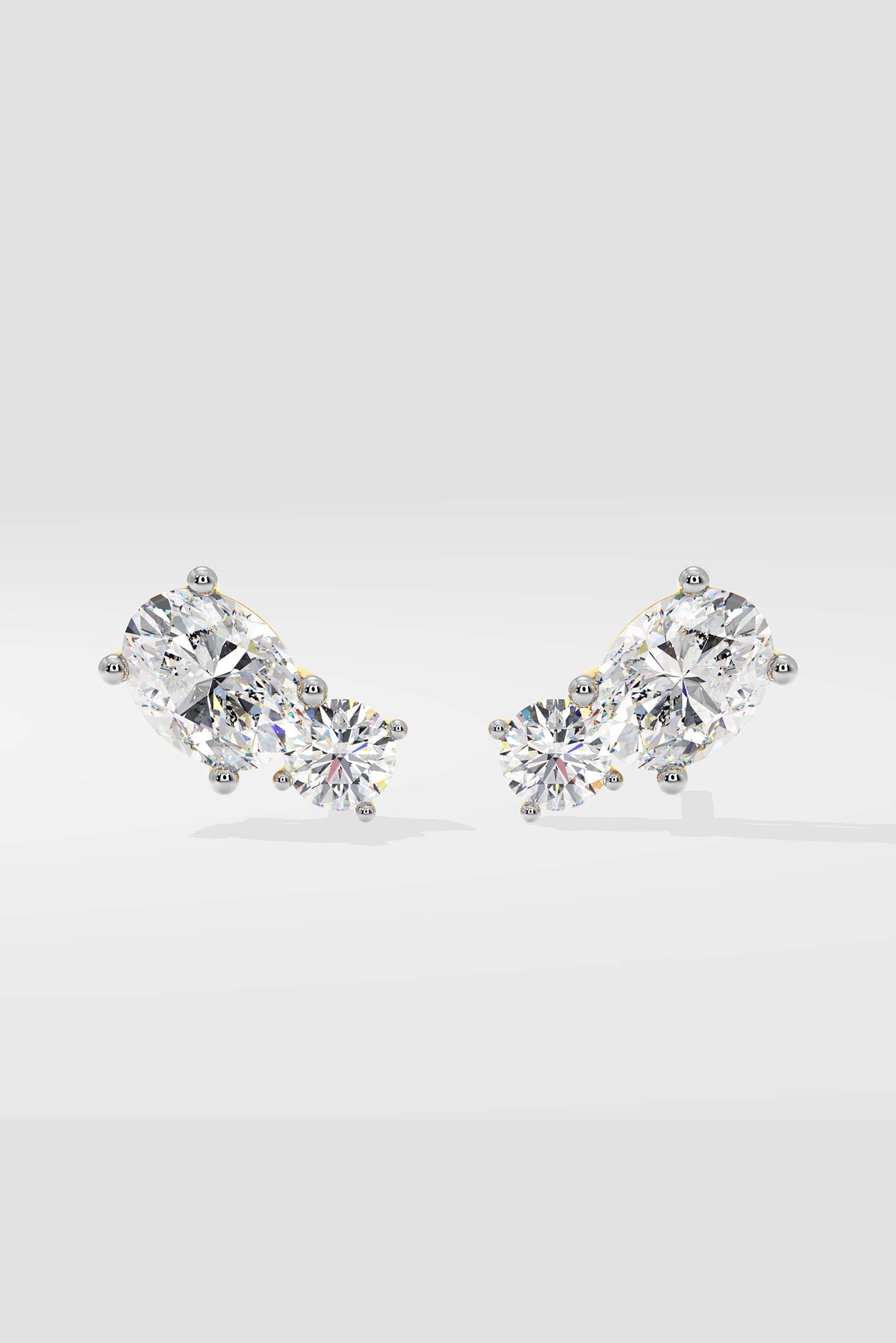 T-Shirt Oval Duo Studs - House Of Quadri