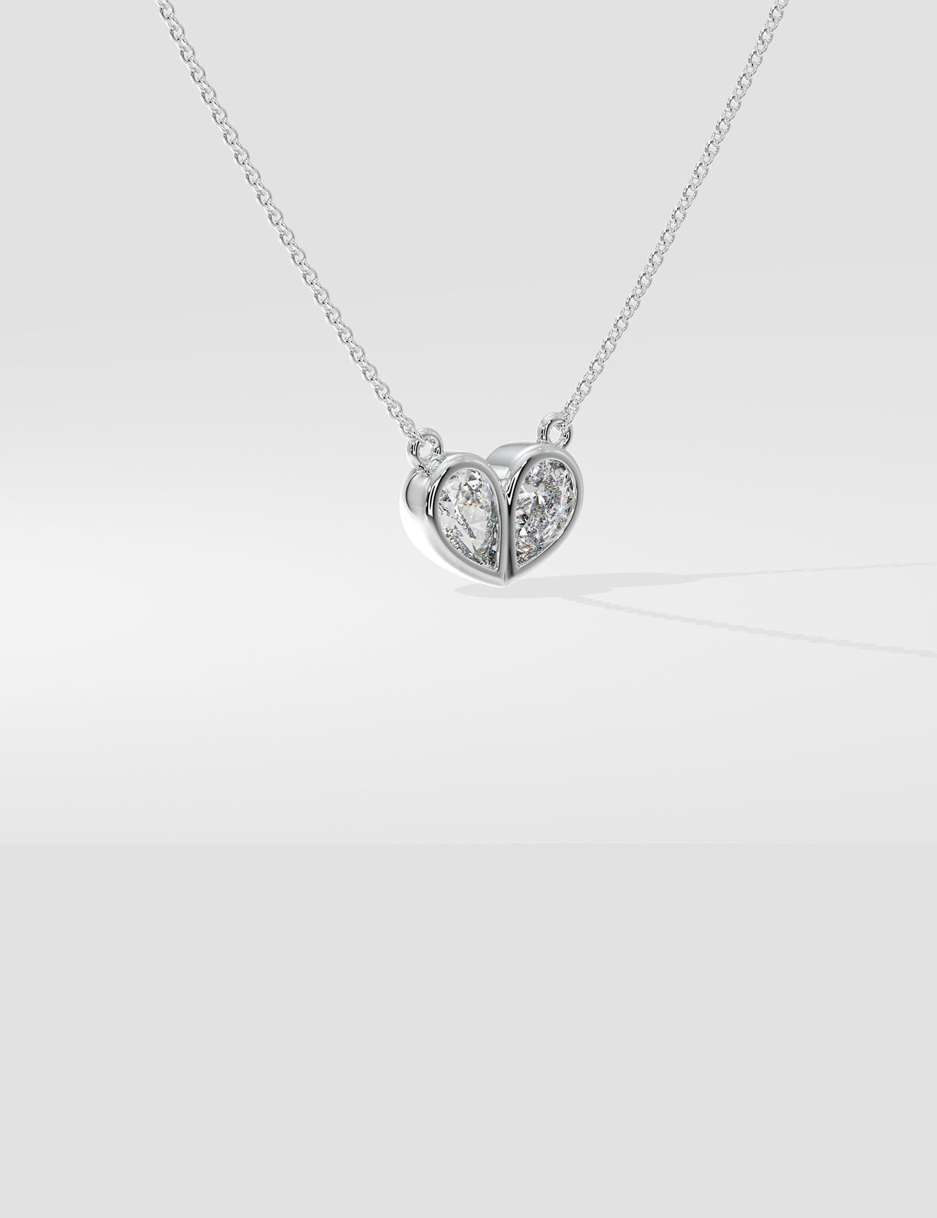 The Duo Heart Necklace - House Of Quadri