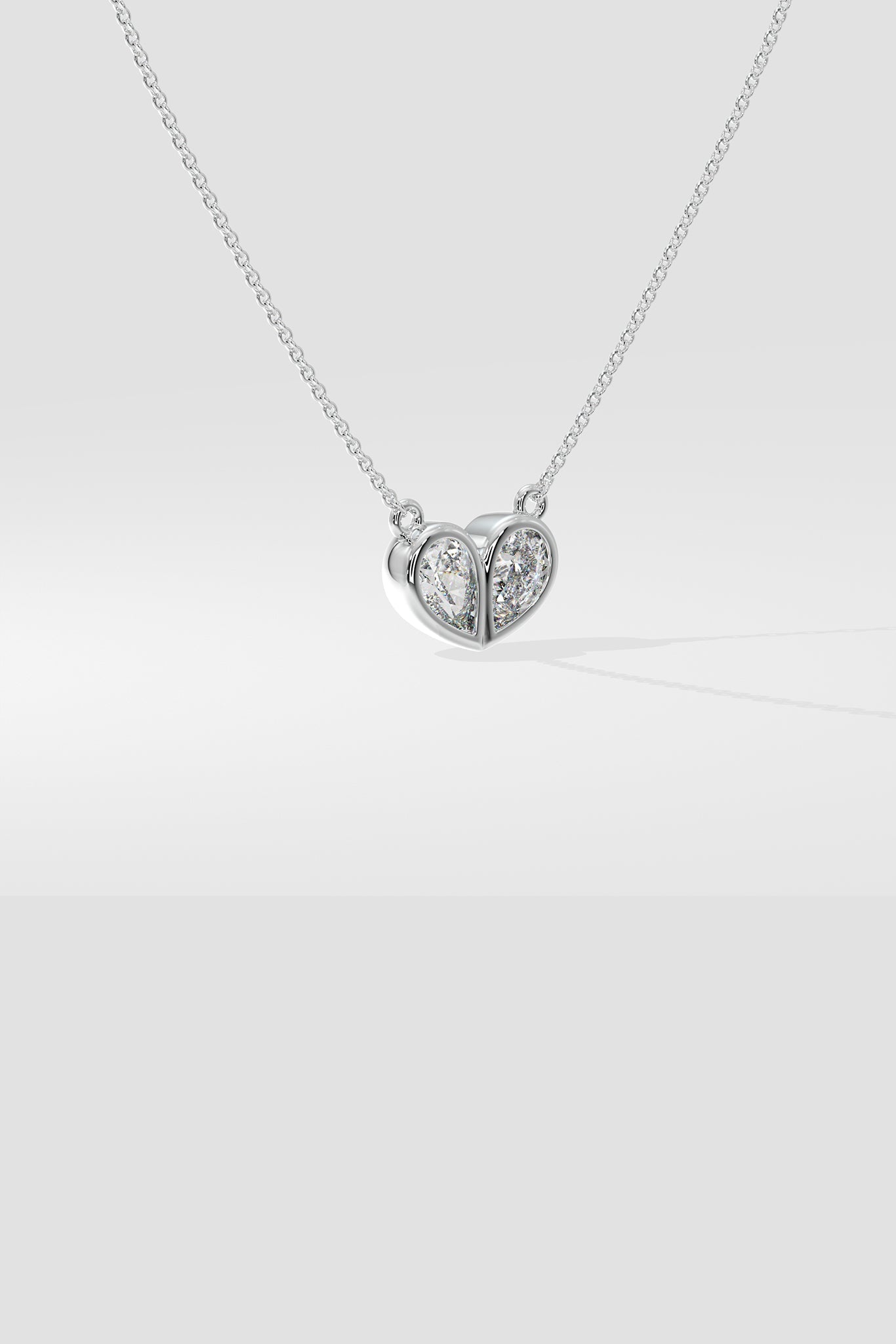 The Duo Heart Necklace - House Of Quadri