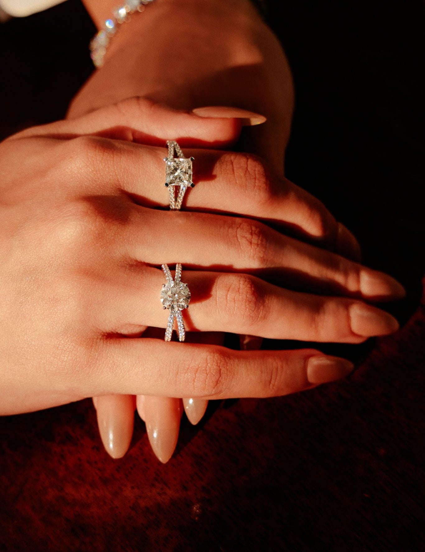 2 ct Crossover Solitaire Ring - House Of Quadri