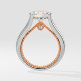 1.5 ct East-West Oval Solitaire Diamond Ring