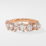 Askew Half Eternity band - House Of Quadri
