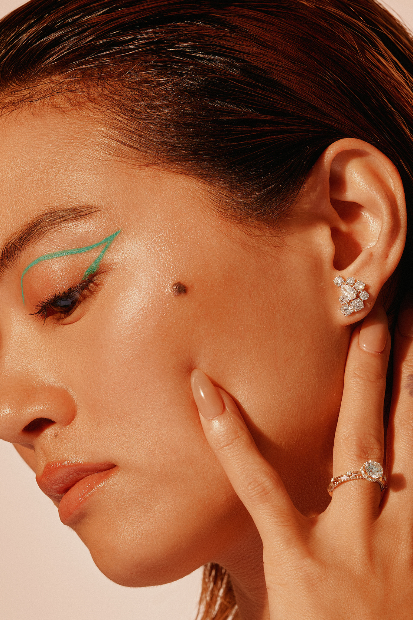 Empowered Vivid Cluster Studs - House Of Quadri