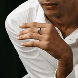 Asscher Solitaire Men's Ring