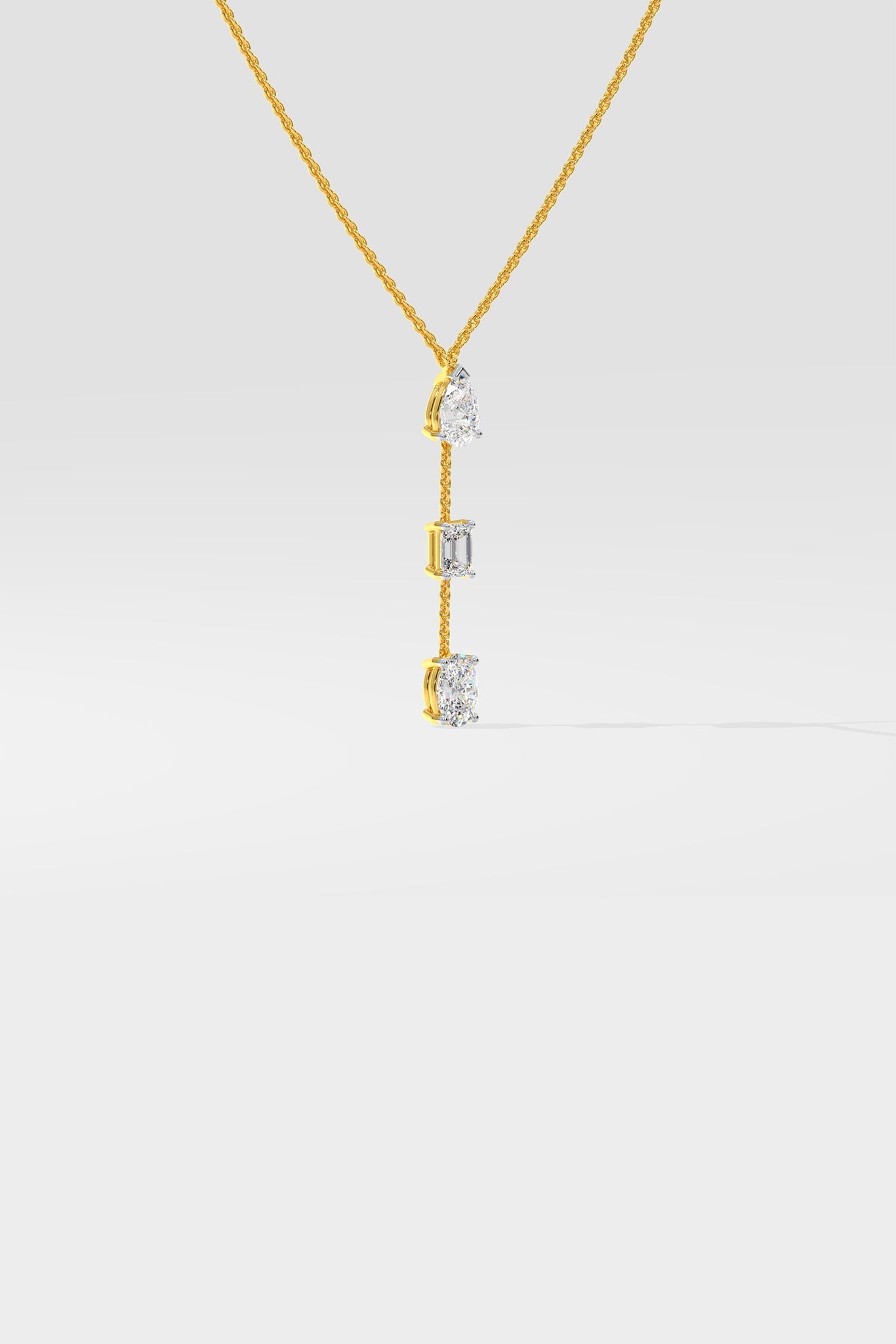 Beyond Trio Drop Necklace - House Of Quadri
