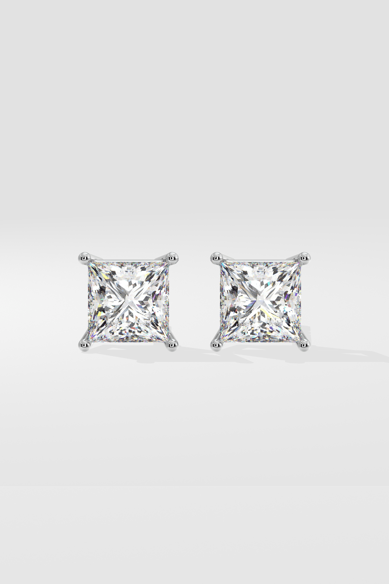Classic Princess 8 ct Studs - House Of Quadri