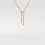 Stellar Solitaire Drop Necklace - House Of Quadri