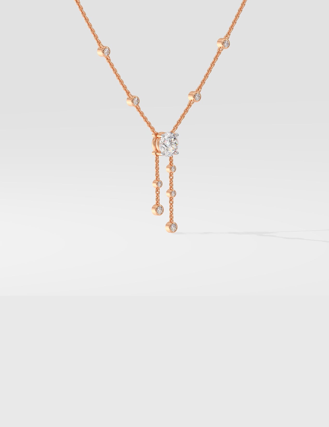 Stellar Solitaire Drop Necklace - House Of Quadri