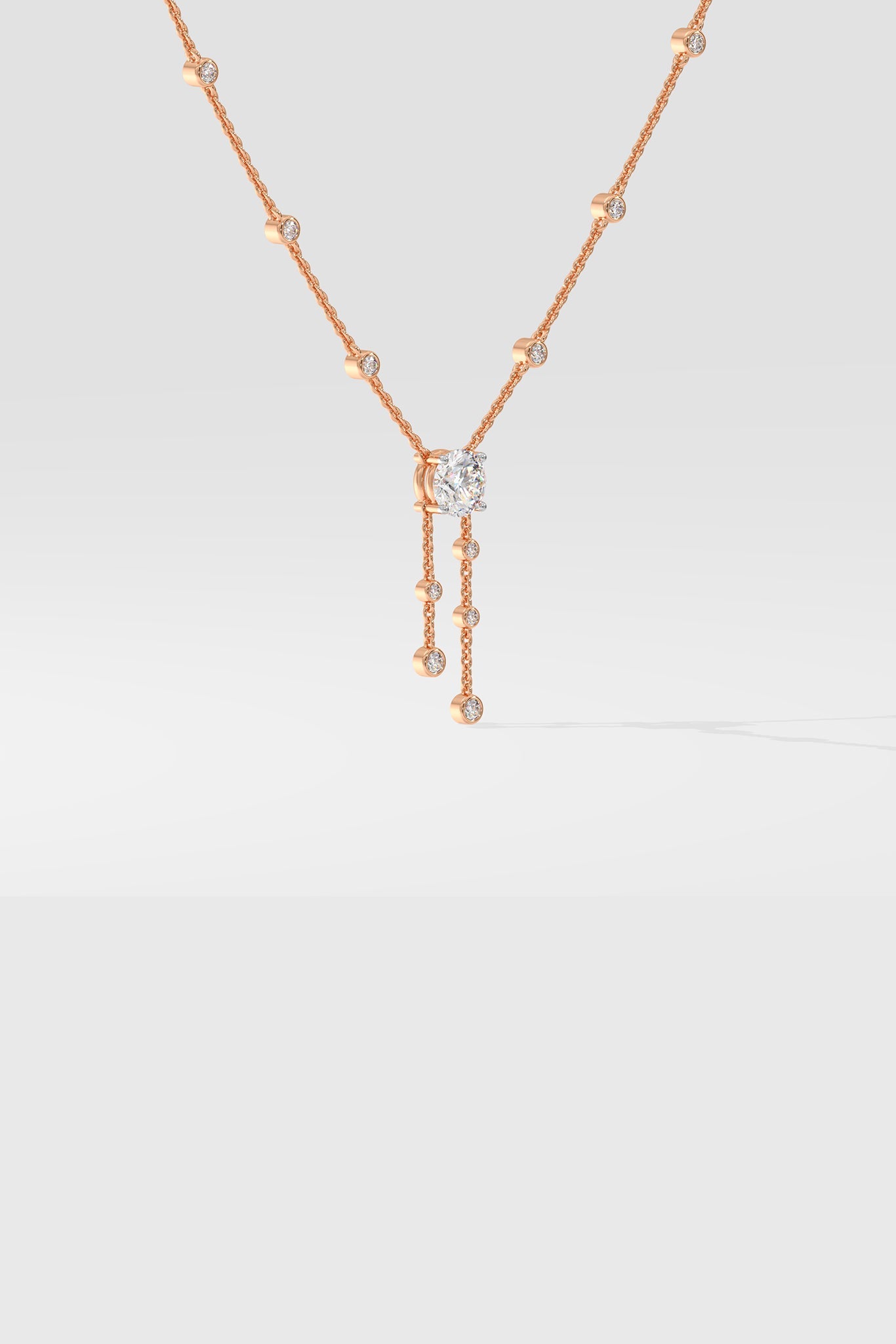 Stellar Solitaire Drop Necklace - House Of Quadri