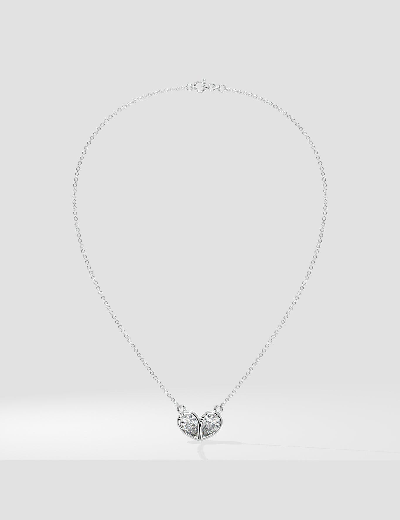 The Duo Heart Necklace - House Of Quadri