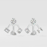 Askew Front & Back Earrings - House Of Quadri
