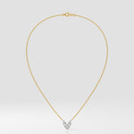 T-Shirt Marquise Heart Duo Necklace - House Of Quadri