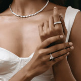 2.5 ct Oval Double Band Ring