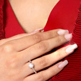 1.25 ct Crossover Solitaire Diamond Ring