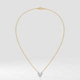 Marquise Heart Duo Necklace
