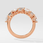 Askew Half Eternity band - House Of Quadri