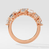 Askew Half Eternity band - House Of Quadri