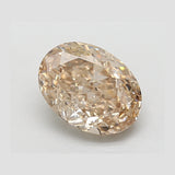 2.09 Ct Oval Modified Brilliant Cut (Light Brown) VVS2