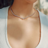 Semi Graduation Diamond Necklace