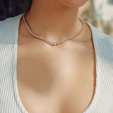 Semi Graduation Diamond Necklace