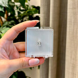 3.06 Ct D VS1 Pear Step Cut Diamond
