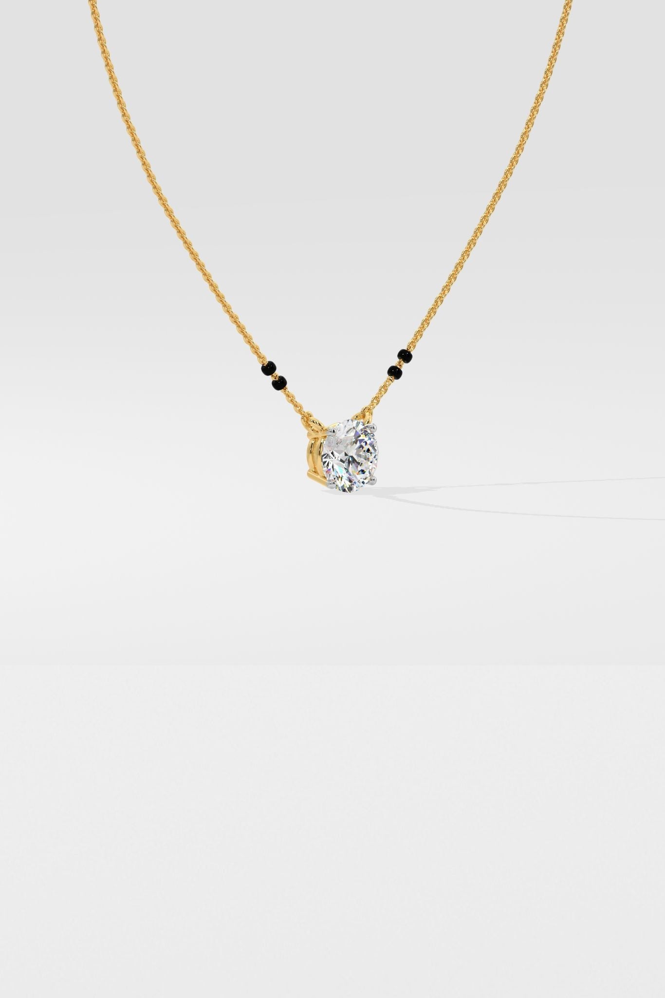 1 ct Solitaire Mangalsutra - House Of Quadri