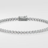 0.05 Ct Crown Tennis Bracelet