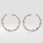 Illuminate Marquise Diamond Front Hoops - House Of Quadri