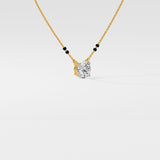 1 ct Solitaire Mangalsutra
