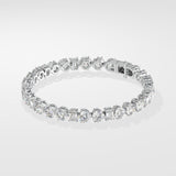 Blended Solitaire Tennis Bracelet