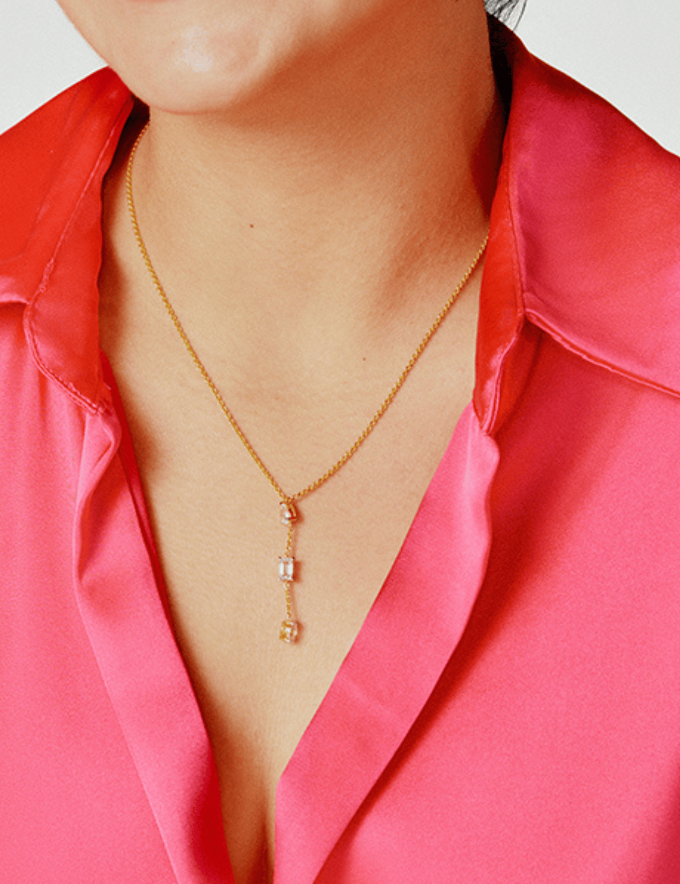 Beyond Trio Drop Necklace - House Of Quadri