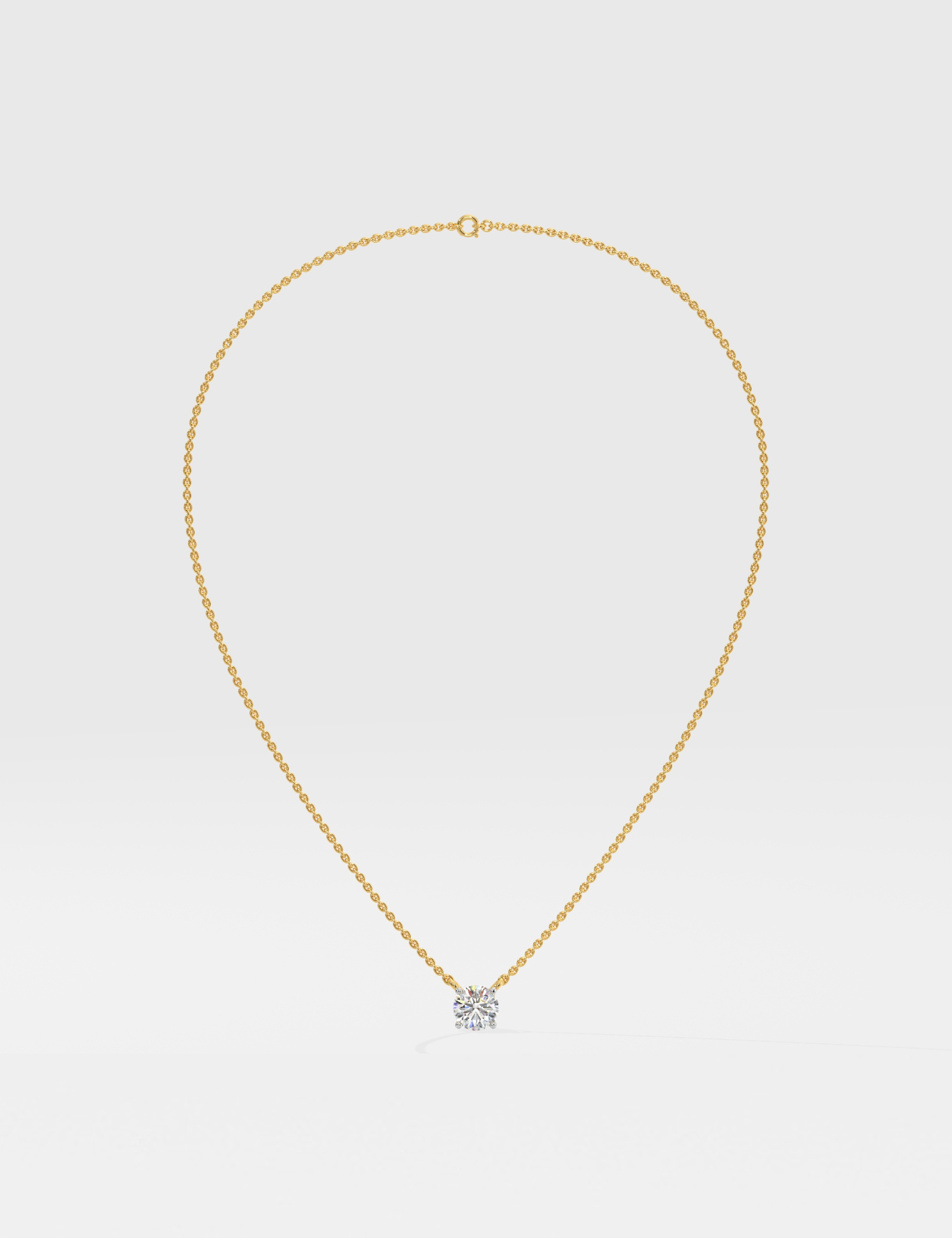 Stellar 0.75 CT Solitaire necklace - House Of Quadri