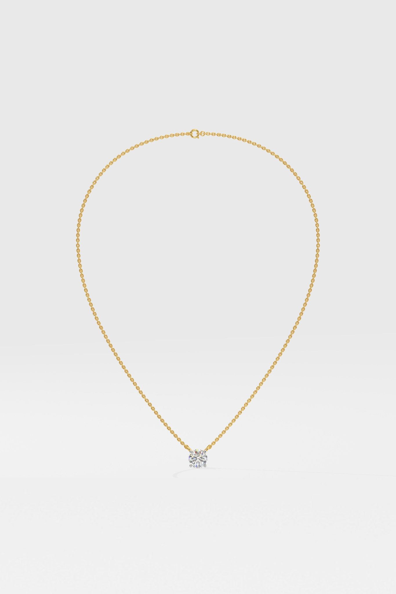 Stellar 0.75 CT Solitaire necklace - House Of Quadri