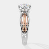 2 ct Tri-Band Solitaire Ring - House Of Quadri
